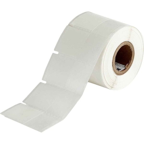 Brady Self-Laminating Cryogenic Polyester Labels for 1in Small Core Printers - 1.75in x 1in White THT-183-461-0.5-SC - main